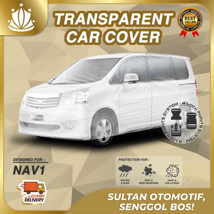 Body Cover Mobil Plastik TEBAL NAV1 WATERPROOF