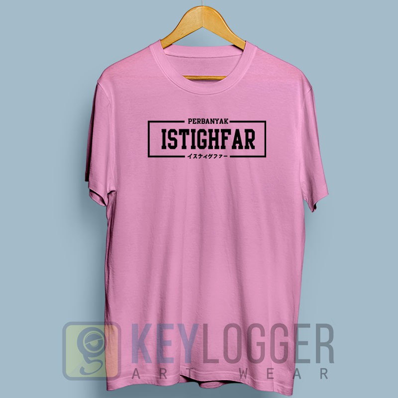 Kaos Dakwah Islami Istighfar Beristighfar Distro Muslim 61-pink baby