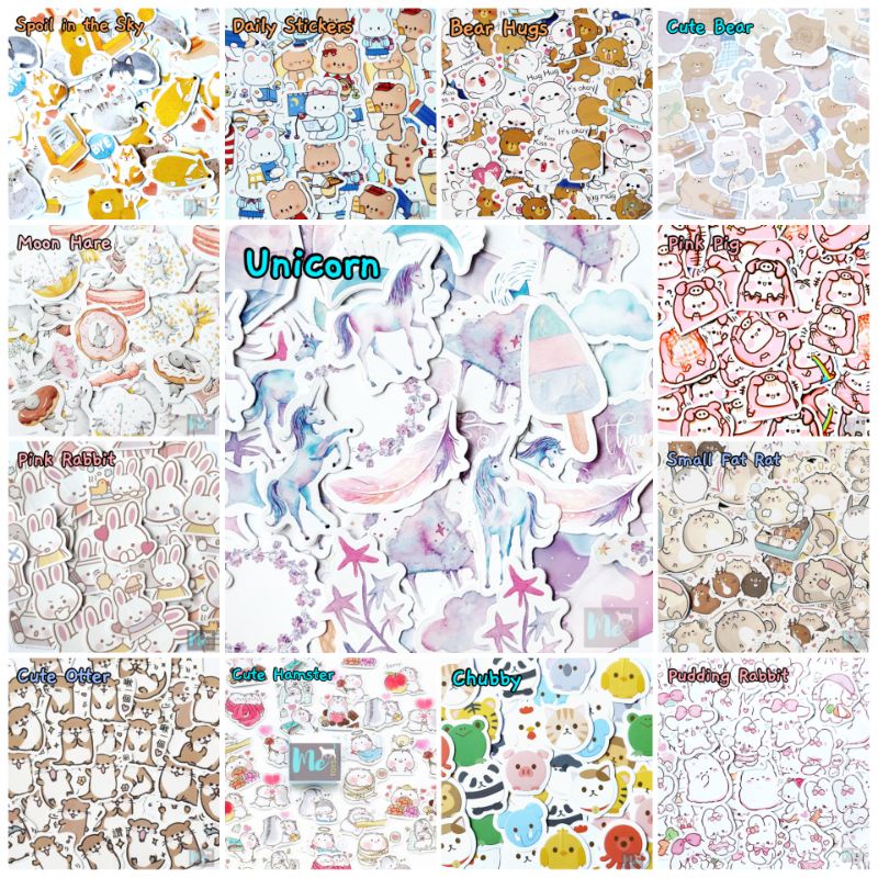 

Stiker Dekoratif DIY Set isi 15 Stiker - Animal Cartoon Part 2