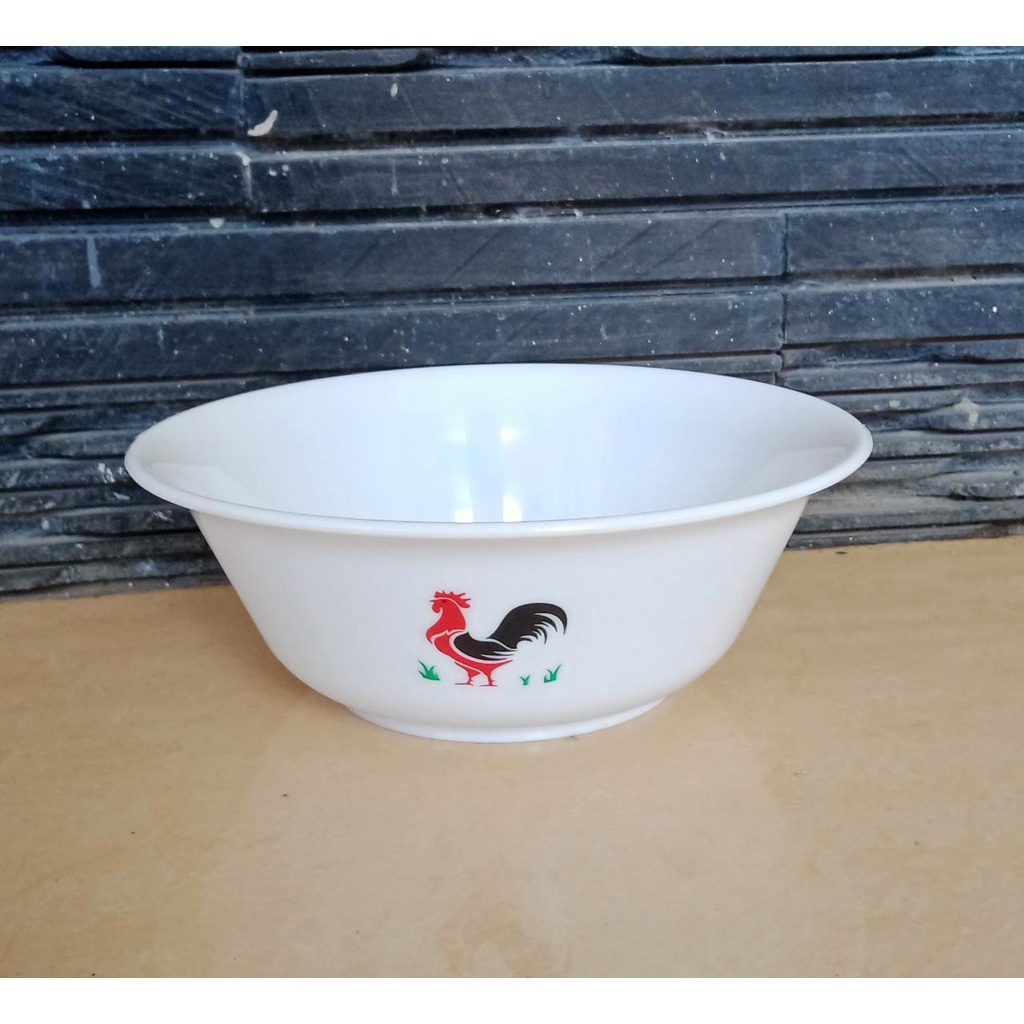 MANGKUK AYAM JAGO 6,5&quot; MANGKOK BAHAN PLASTIK