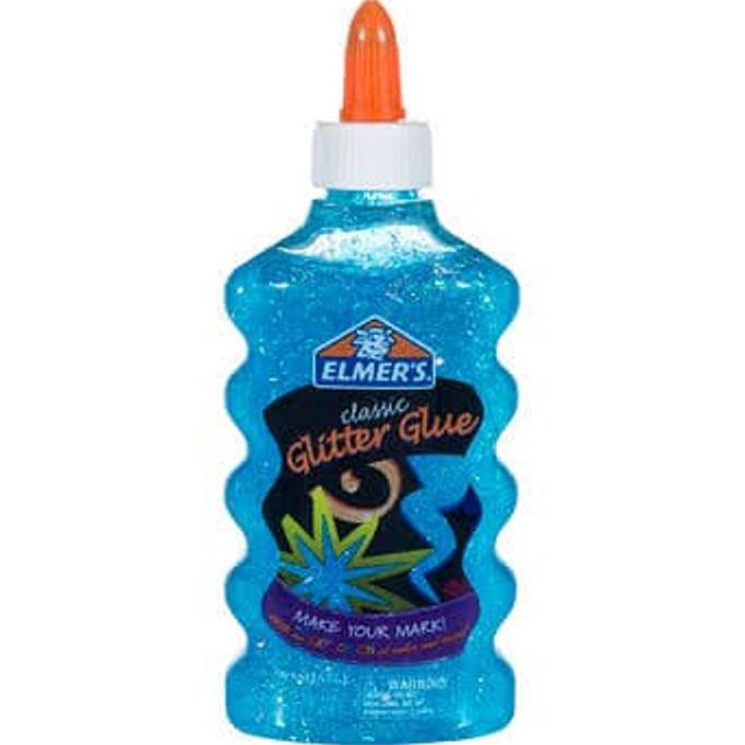 

[[BISA COD]] Elmers Washable Glitter Glue Blue 6 fl oz -177 ml BERGARANSI Kode 1219