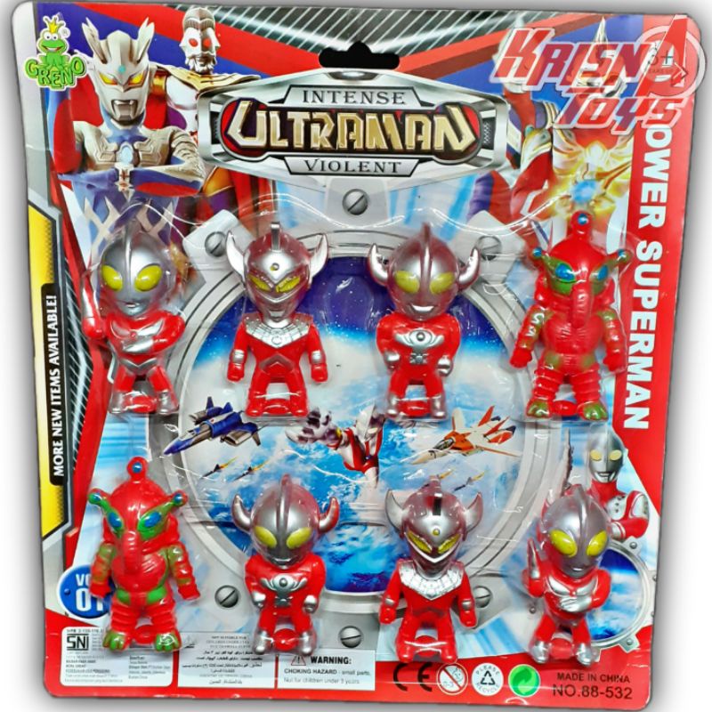 MAINAN ANAK ULTRAMAN ZERO MINI/SUPERHERO ULTRAMAN ORB isi 8pcs