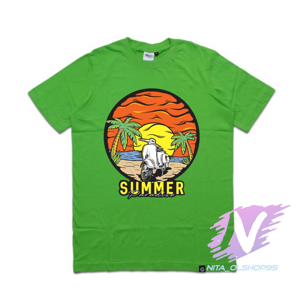 kaos summer baju kaos anak pantai summer vespa