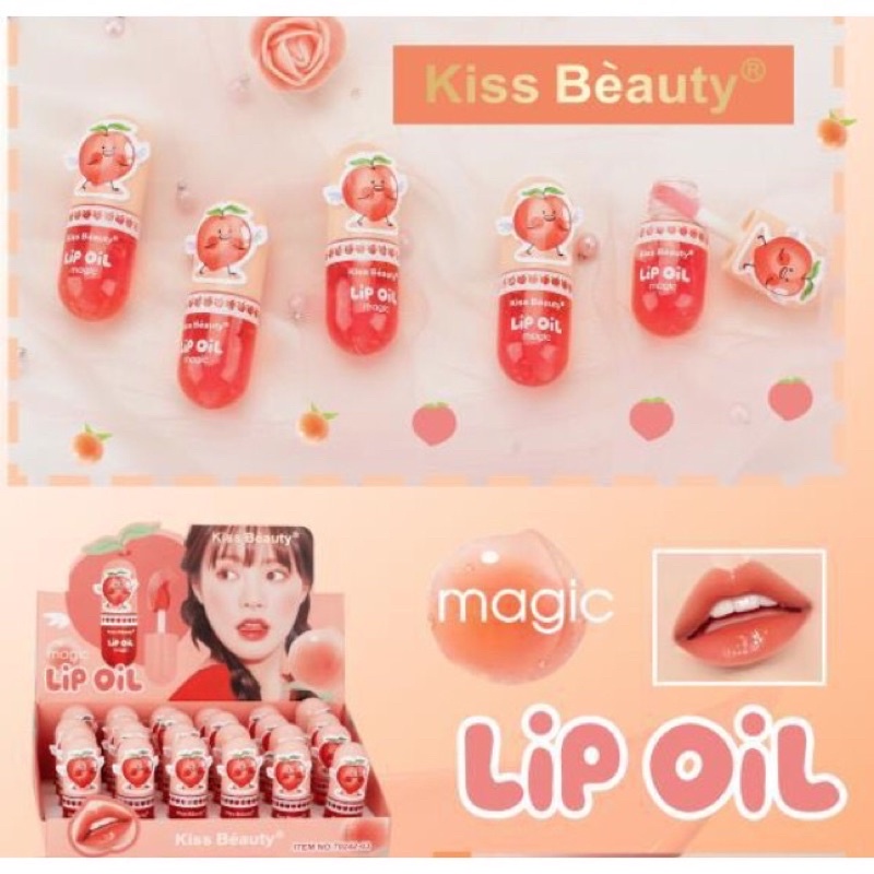 LIP OIL MAGIC PEACH KISS BEAUTY PROMO