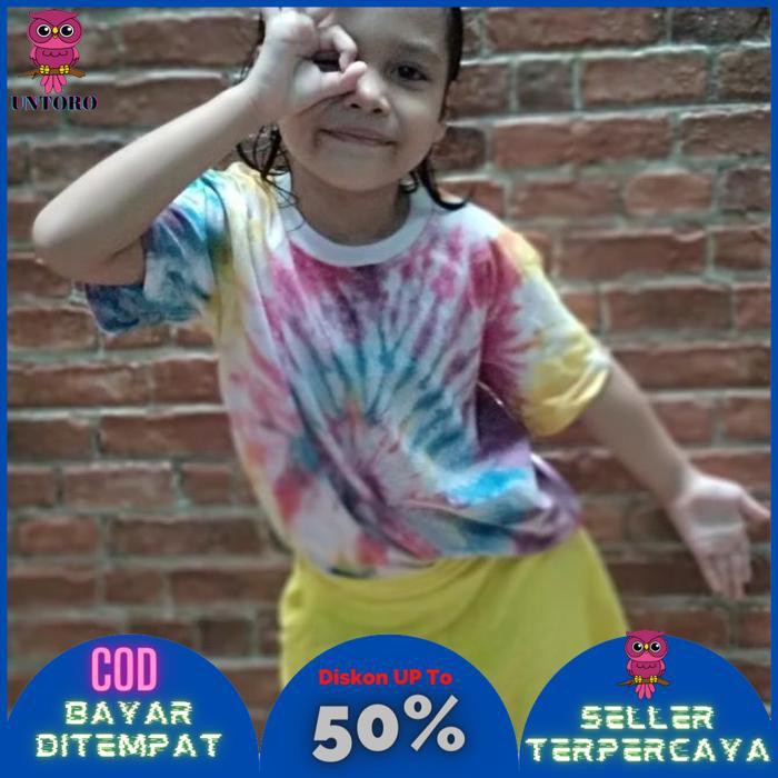READY BAYAR DITEMPAT Tie dye kit kaos anak / aktivitas tie dye kaos anak MURAH