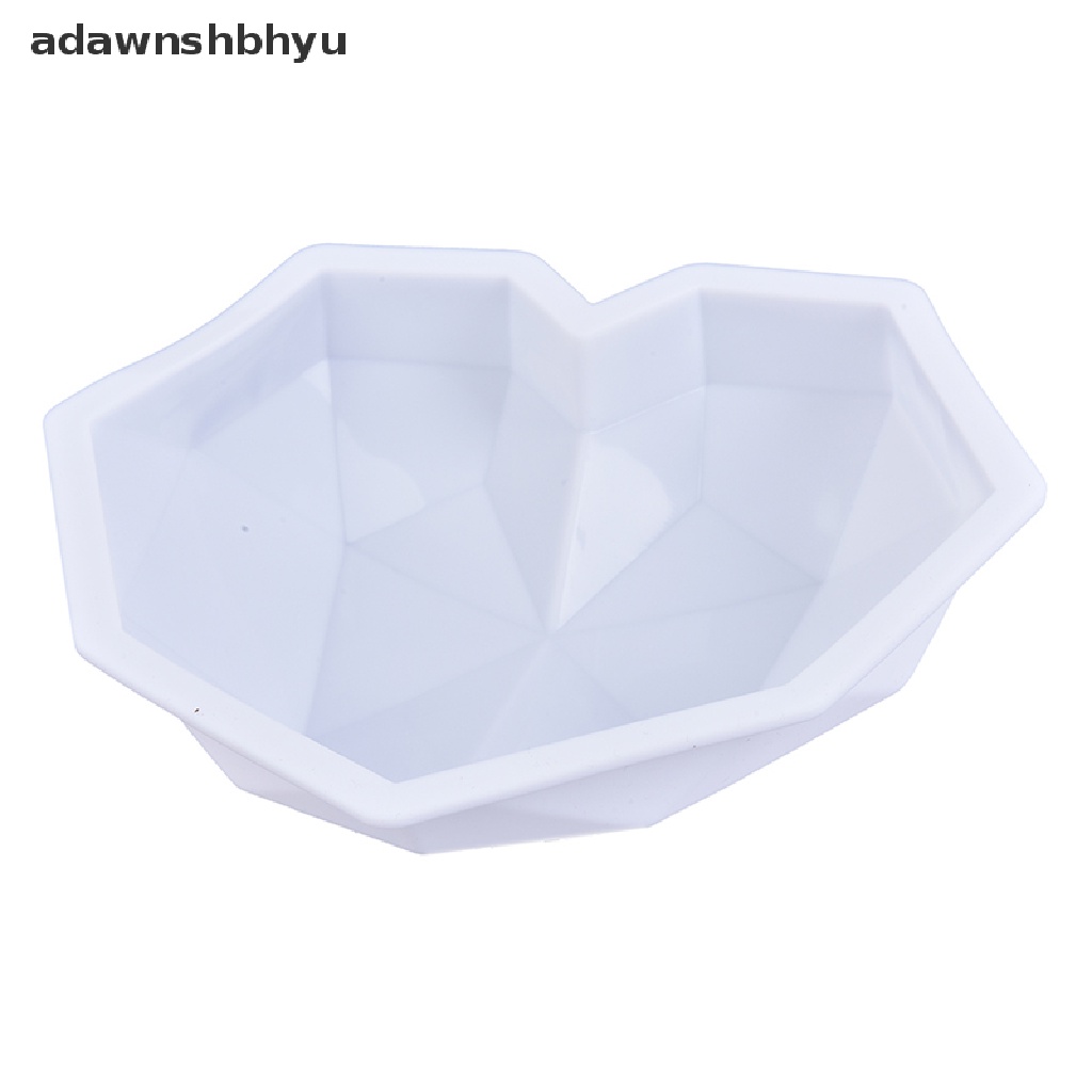 Adawnshbhyu Cetakan Coklat Bentuk Hati Diamond Love 3D Cetakan Permen Untuk Baking Pernikahan