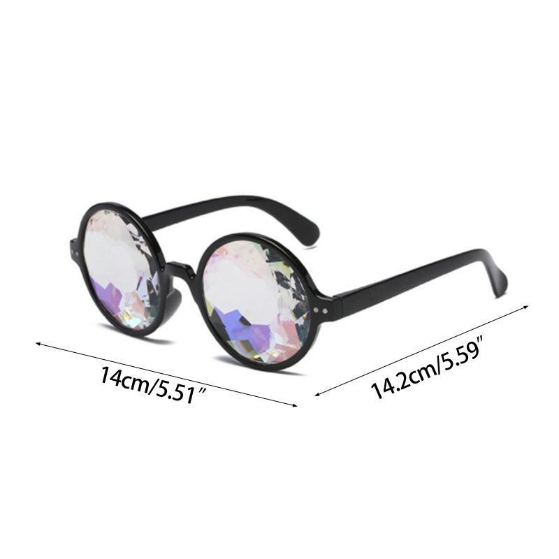 Mary Funny Kaleidoscope Rainbow Light Sunglasses Kostum Pesta &amp; Properti Panggung Foto