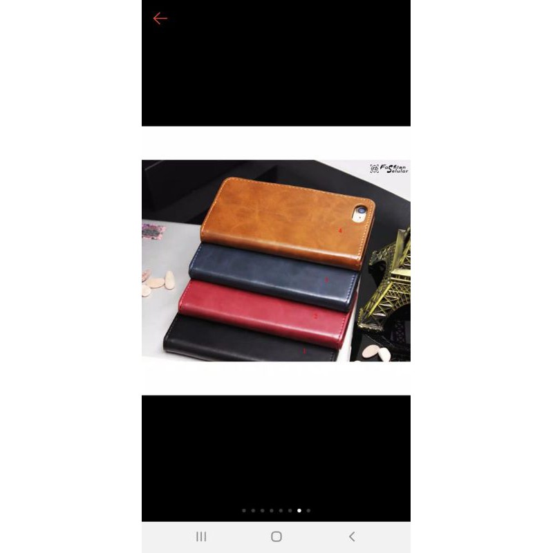 Leather Samsung Galaxy A2 Core / Samsung A21/ Samsung A51 Fip Cover Wallet Case Kulit Casing Dompet