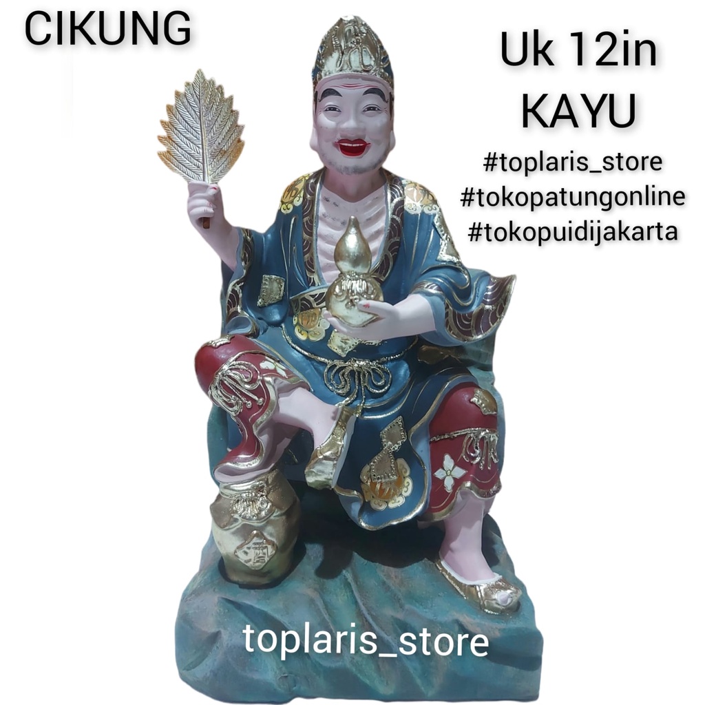 Patung Cikung Kayu 12in 022