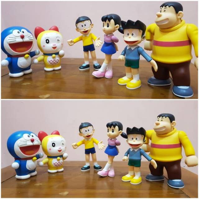 Set Action Figure Tokoh Karakter Doraemon - Paket Figur Nobita Shizuka