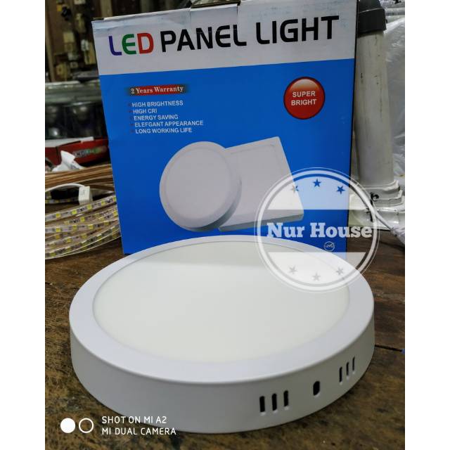 lampu downlight led 18 watt bulat panel led ob tempel plafon