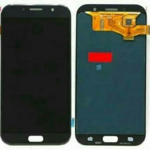 Layar LCD TS Touchscreen Fullset Samsung A7 2017 A720 AAA CONTRAS BLACK GOLD