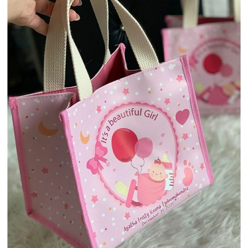 Tas ERICA BAG souvenir kwalitas $PREMIUM$ gambar printing.ukuran 20x15x20 harga 22.000