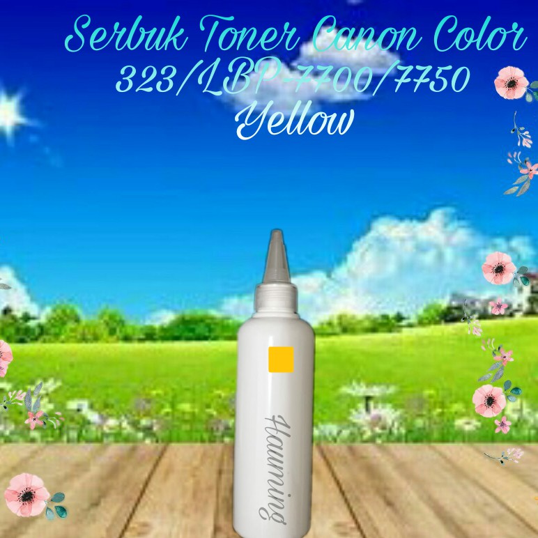 Serbuk Toner Canon CRG323 CRG 323 LBP7700 LBP7750 LBP-7700 7750 7700C 7750C 7750CDN Yellow 1x Isi