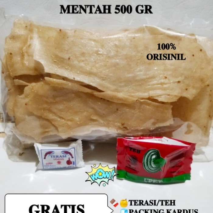 

PROMO Kerupuk Melarat mentah 500gram GRATIS terasi