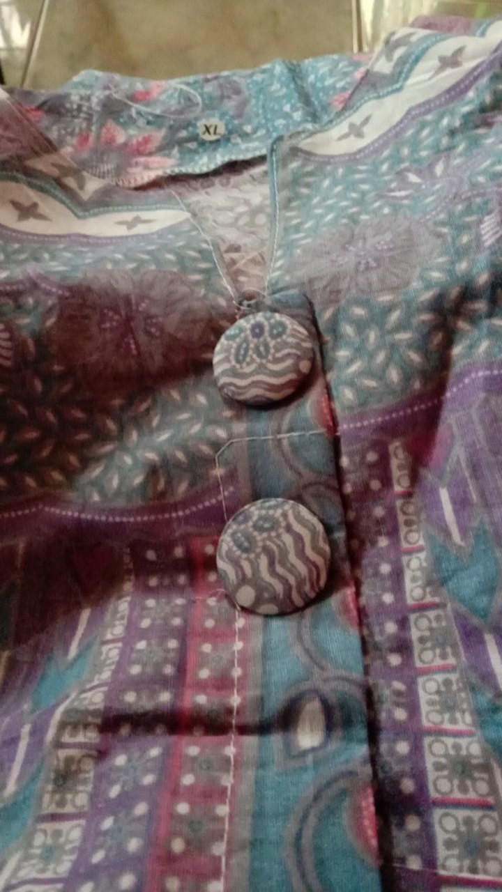 Batik Tunik Motif Terbaru Pekalongan Original Zipper M L Xl Xxl Xxxl Td 035