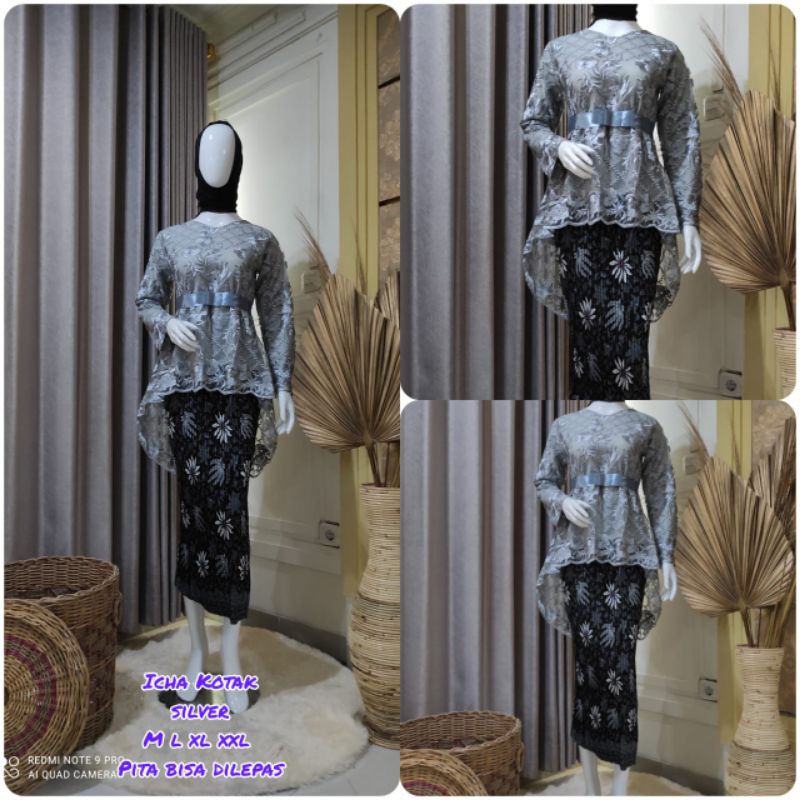 Kebaya Tile Ica Pinguin / Kebaya tile Aurora / Kebaya Brukat Murah-1