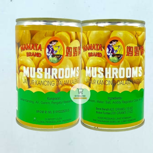 

Jamur Kancing Mushroom Mamata/Red Boat 425gr