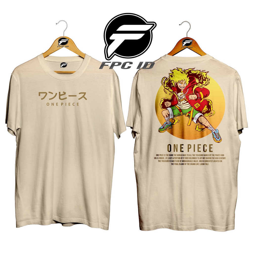 Kaos Anime One Piece Luffy Of Japan Cotton Combed 30s Premium Fpc Id