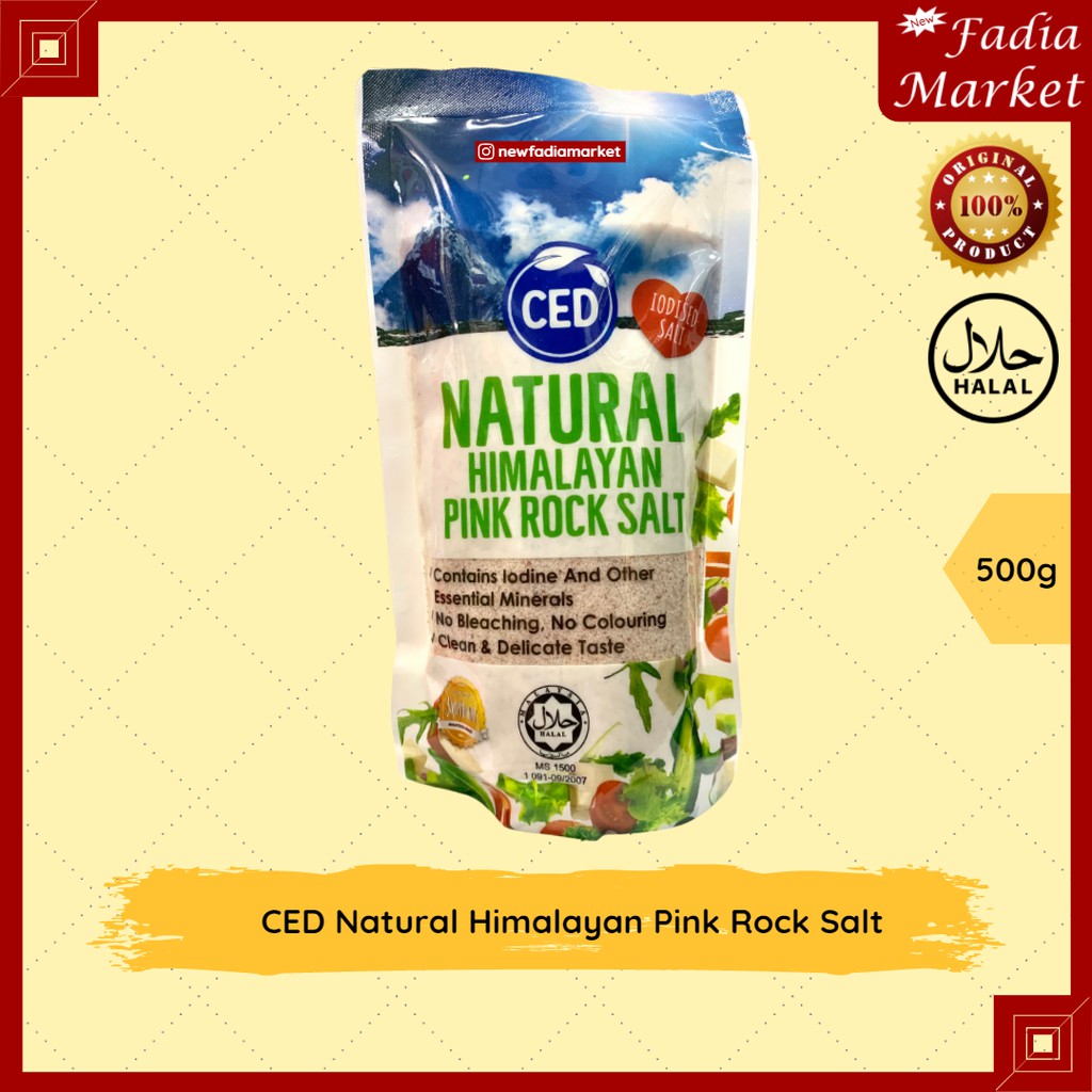 

CED Garam Himalaya/Natural Himalayan Pink Rock Salt 500g