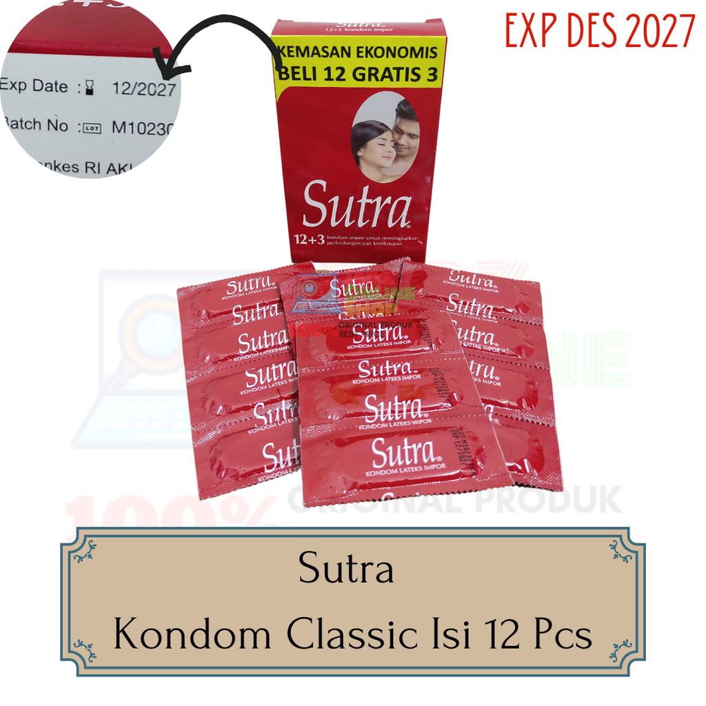 Kondom Sutra Merah Isi 12 Pcs