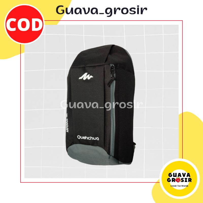 Tas sepatu bola Tas Ransel Olahraga Pira Wanita Tas Ransel Mini Wanita Tas sepatu futsal QC-Hitam Abu QC