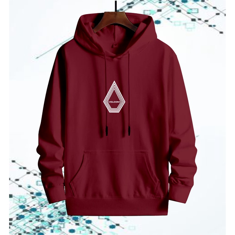 VOLCOM Jaket Sweater Distro - Sweater Hoodie Pria Dan Wanita Flece Tebal