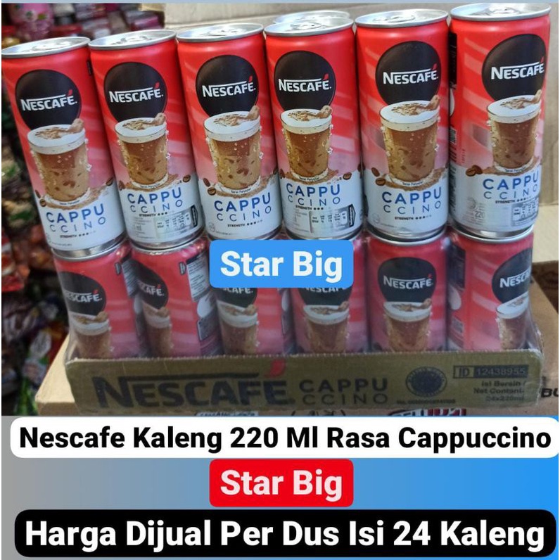 

Minuman Kaleng Kopi Coffee Nescafe 220 Ml Rasa Cappuccino Dus