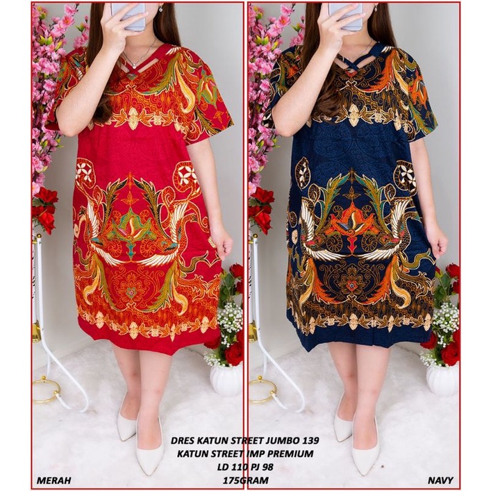 VB--(vb160222dress)DRESS KATUN STREET JUMBO 139