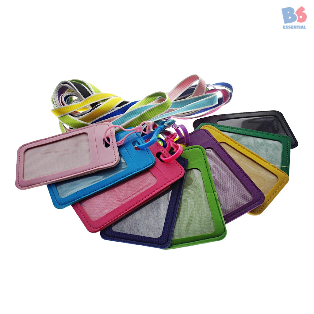 

Tempat Kartu ID Card Holder Gantungan Kunci 9 Warna