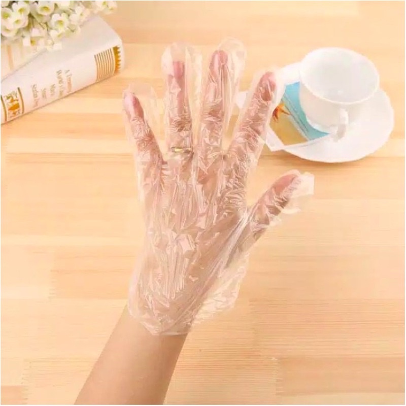 sarung tangan plastik isi 2 Pcs disposable gloves sarung tangan sekali pakai