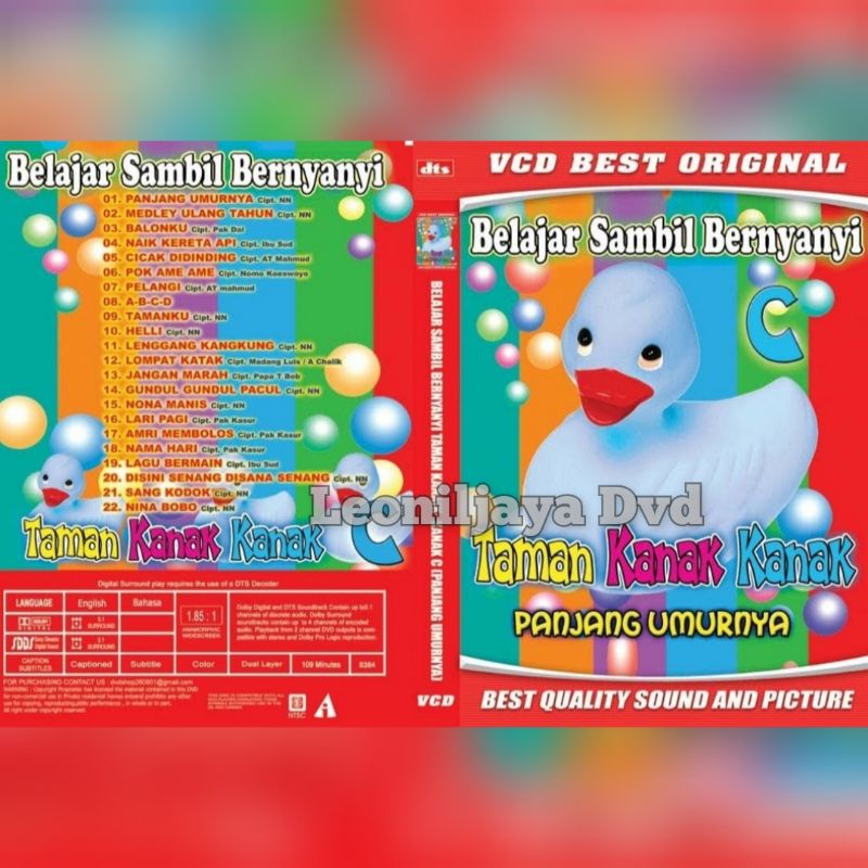 Kaset Lagu Anak BELAJAR SAMBIL BERNYANYI C TAMAN KANAK KANAK PANJANG UMURNYA