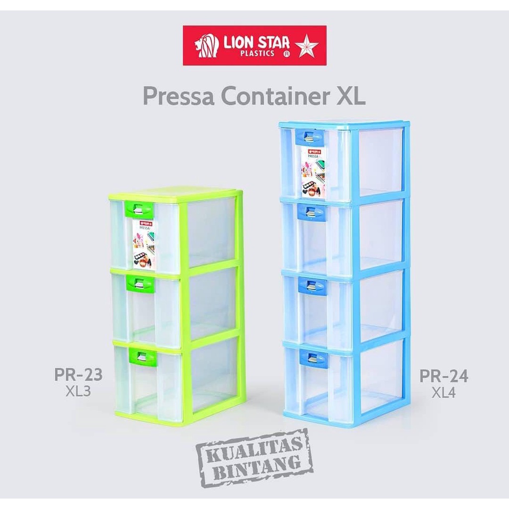 Pressa Container XL4 (CD OK) PR-24 Lion Star / laci tempat penyimpanan benang sebaguna