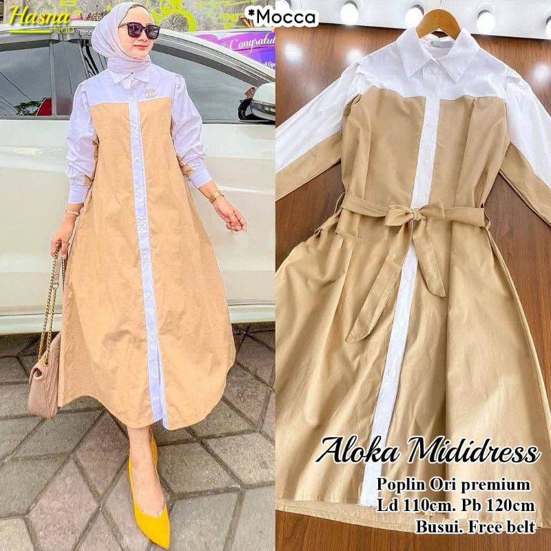 aloka midi dress