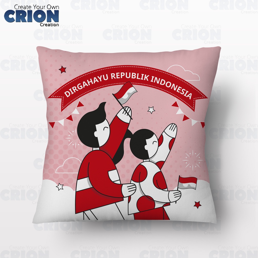 Bantal HUT RI - Kemerdekaan Indonesia - souvenir/kado - By Crion