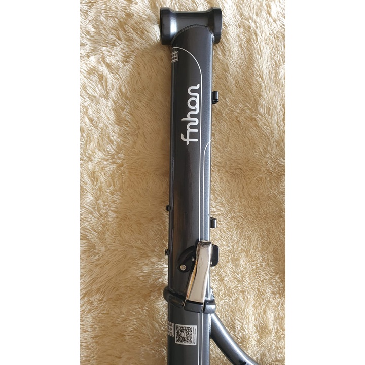 Frame Fork plus Handlepost Fnhon Storm V Brake 20 22 inch Warna ABU ABU Chromlly