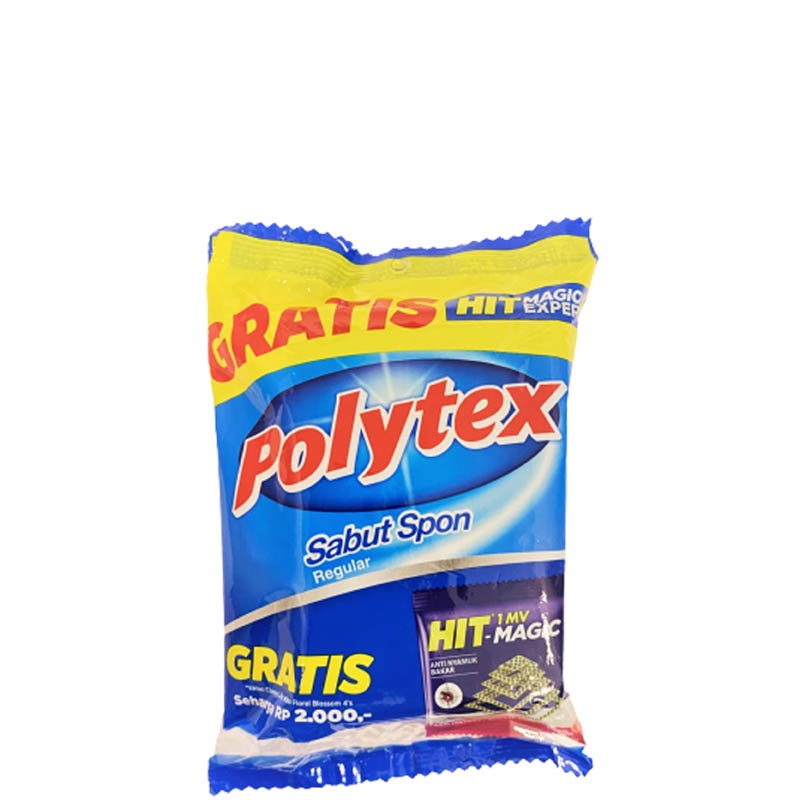 Polytex Sabut Spon 1 pcs+ Hit Magic Expert 4 pcs