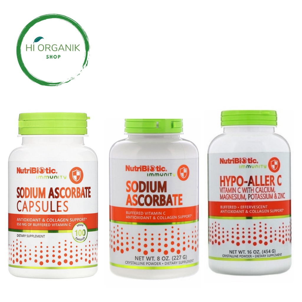 NUTRIBIOTIC IMMUNITY SODIUM ASCORBATE 100 VEGAN CAPSULES ; Nutribiotic Immunity Sodium Ascorbate Vit