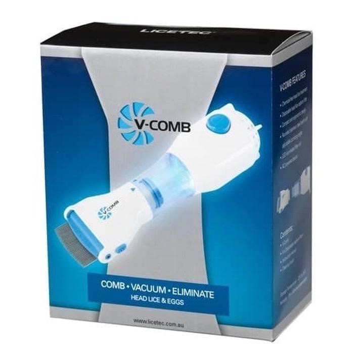 Albama - Sisir Kutu Rambut Elektrik V-COMB / Vacuum Sisir Kutu / Sisir Penghilang Kutu Elektrik