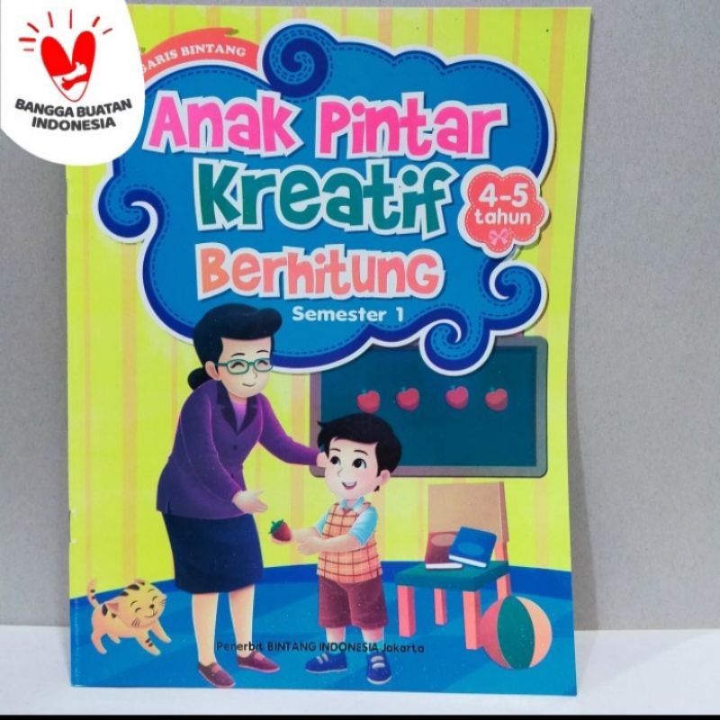 

Buku Anak Pintar Kreatif Berhitung Semester 1 usia 4-5 tahun.