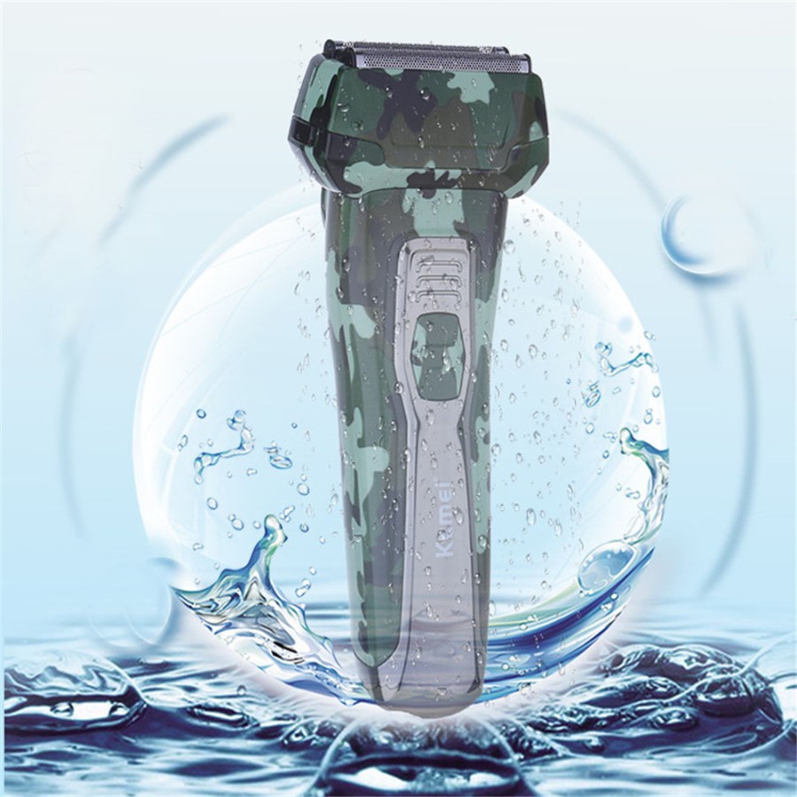 kemei elektric shaver waterproof dry wet km 1713