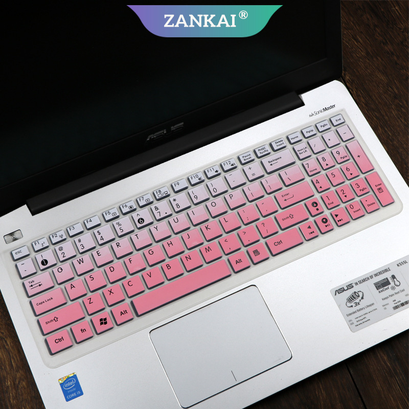 Ankaa Pelindung Keyboard Silikon 15.6 &quot;Untuk Asus X541U X554L X541N A556U A555L S5 / S7 Vs / Vt / Vm / Gl502