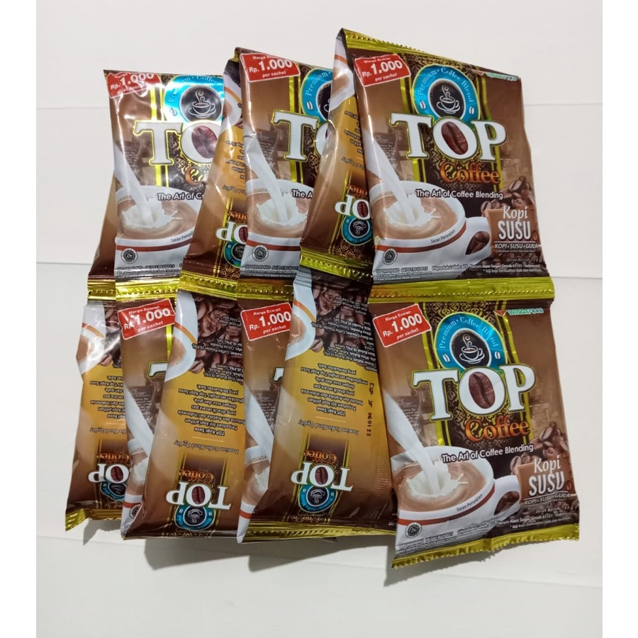 Top Coffe Kopi Sachet White Coffee @22gr