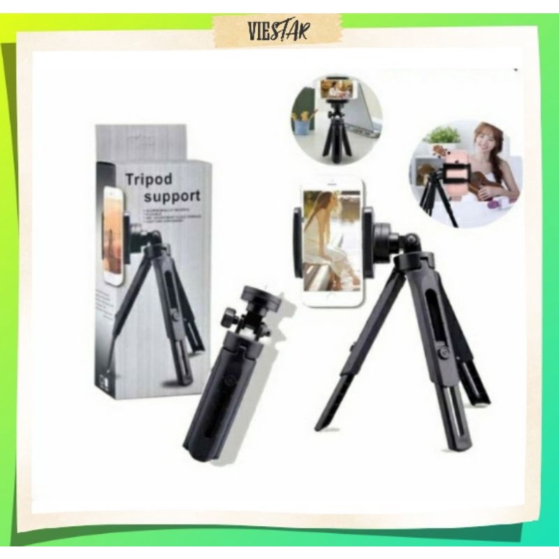 Tripod Mini Shoot Handphone Kamera Perlengkapan Vlog Youtube Mini Tripod Support Aksesoris Hp