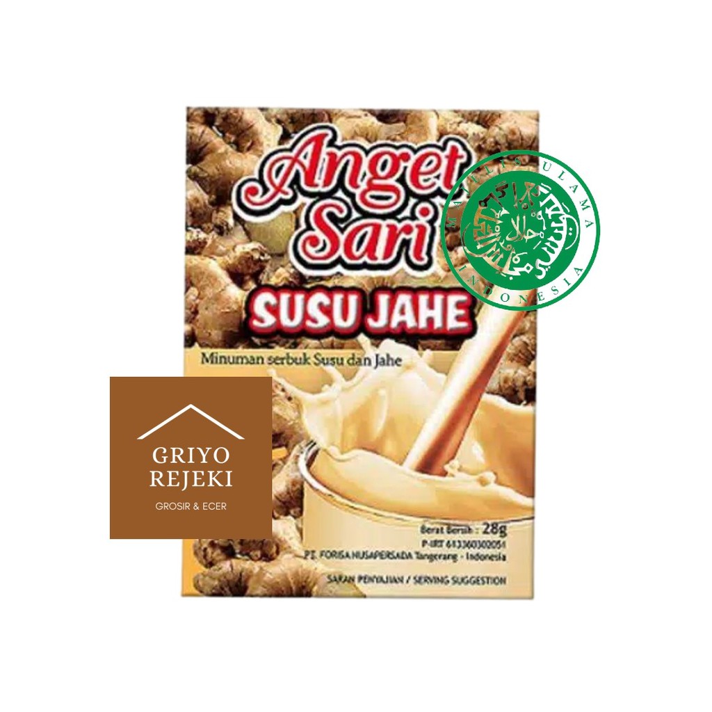 

Anget Sari Susu Jahe Sachet 28gr 1Pack Isi (5 Renceng)