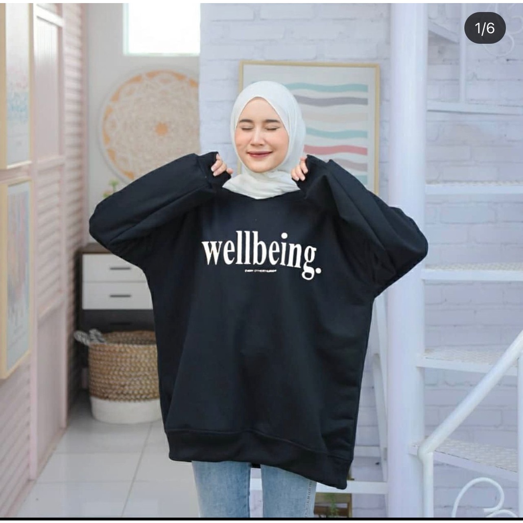 Sweater Oversize Wanita Wellbeing XXL LD 130