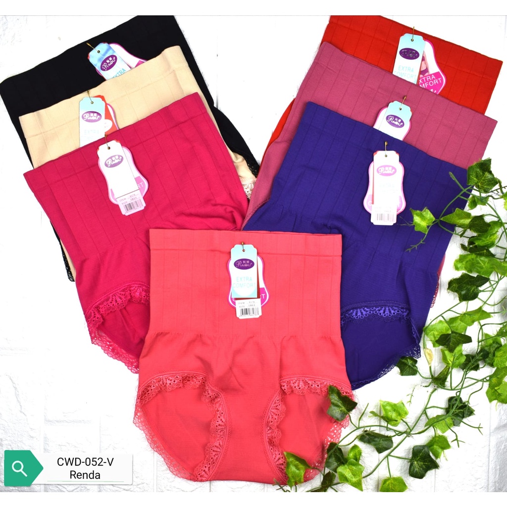 VC= Celana Dalam Korset Piaoli CD Pelangsing Pengecil Perut Celana Korset Wanita Slimming Pants Impo