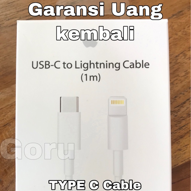 Kabel data USB C to Lightning Cable apple iphone 6 7 8