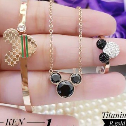 Titanium Set Perhiasan Wanita 206g