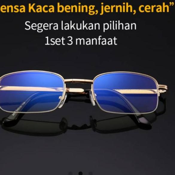 [PRODUK ABPZI] kacamata baca progresif jauh dekat model lipat tersedia untuk jauhnya normal sampai -